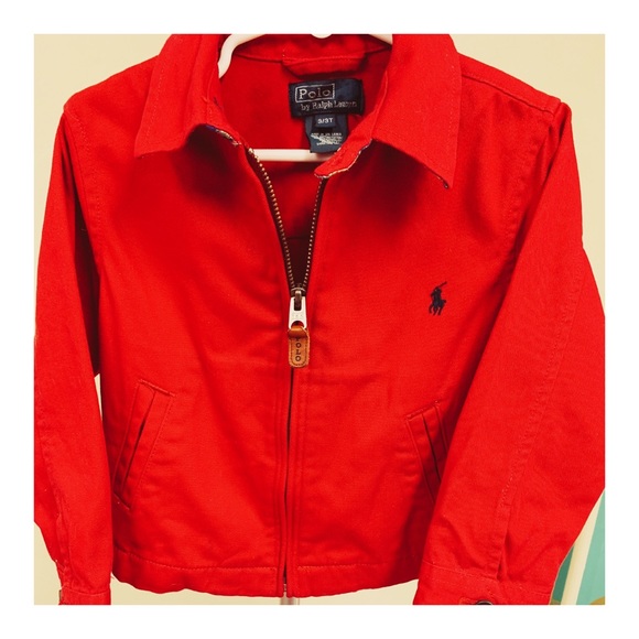 Polo Ralph Lauren Other - Polo Ralph Lauren jacket red khaki w/blue plaid 3T